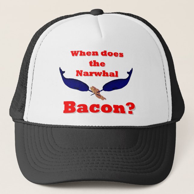 Casquette Quand le bacon Narwhal ? (Devant)