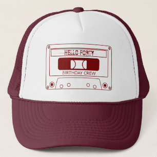 Casquette Quarante Équipage d'anniversaire 1985 Cassette Fam