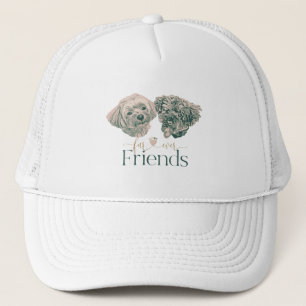 Casquette Quatre amis mignons chiens