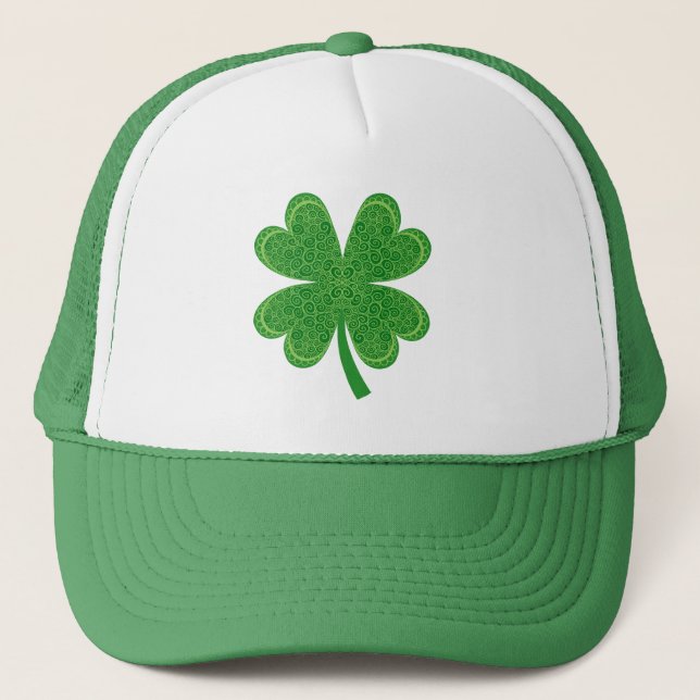 Casquette Quatre feuilles Clover Saint Patrick's Day Green (Devant)