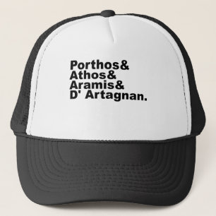 Casquette Quatre Mousquetaires - Porthos Athos Aramis D'Arta
