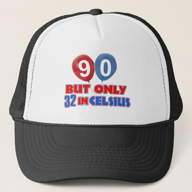 Casquette quatre-vingt-dixième conceptions d'anniversaire (Devant)