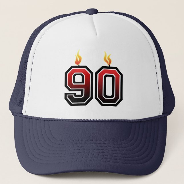 Casquette quatre-vingt-dixième Fête d'anniversaire (Devant)