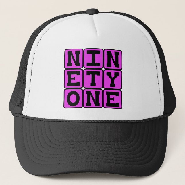 Casquette Quatre-vingt-onze, Numéro 91 (Devant)
