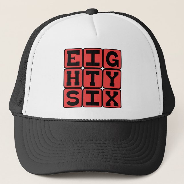 Casquette Quatre-Vingt Six, Numéro 86 (Devant)