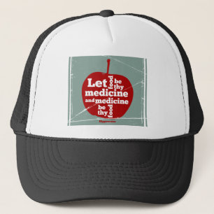 Casquette Que la nourriture soit mon médicament citation d'H