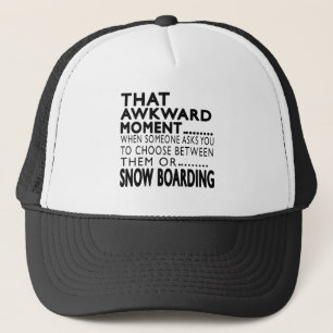 Casquette Que l'embarquement maladroit de neige de moment