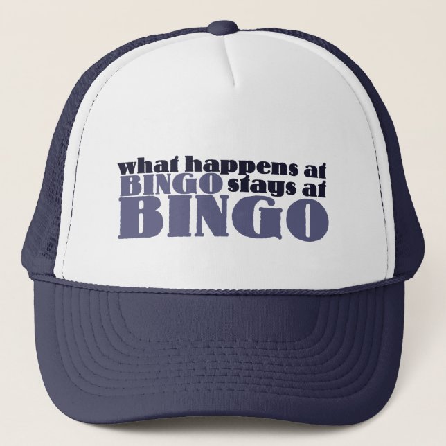 Casquette Que se passe-t-il lors des séjours de bingo au bin (Devant)