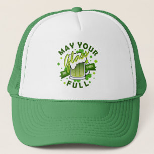 Casquette Que Votre Verre Soit Plein Bière Trèfle Vert