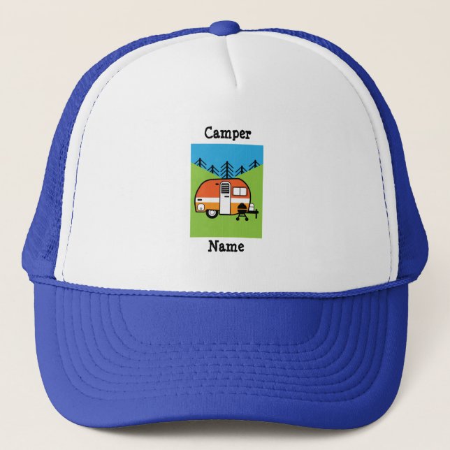 Casquette Queen of the Camper - Funny Camping RV Caravan Doo (Devant)