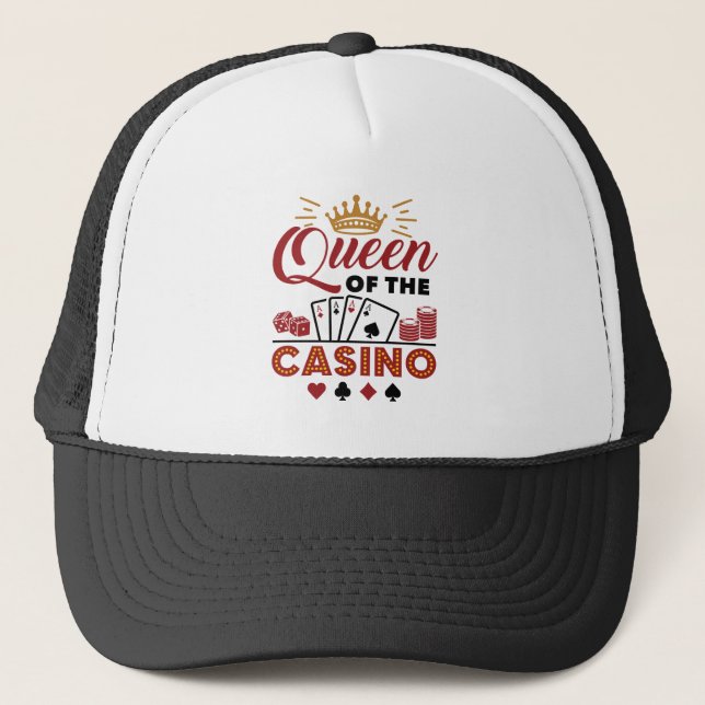 Casquette Queen of the Casino Vegas Femmes de jeu (Devant)