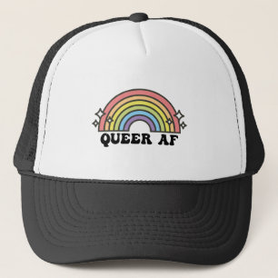 Casquette Queer AF Arc-en-ciel gay lesbienne transbisexuel L