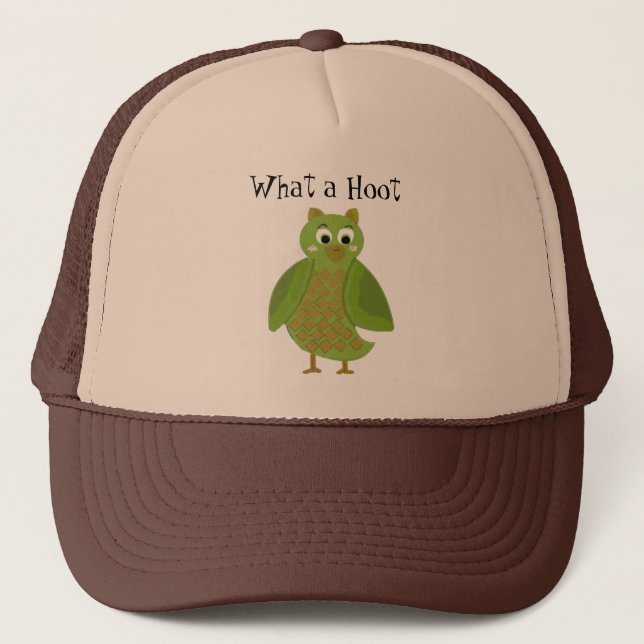 Casquette Quel Hoot - Chouette verte (Devant)