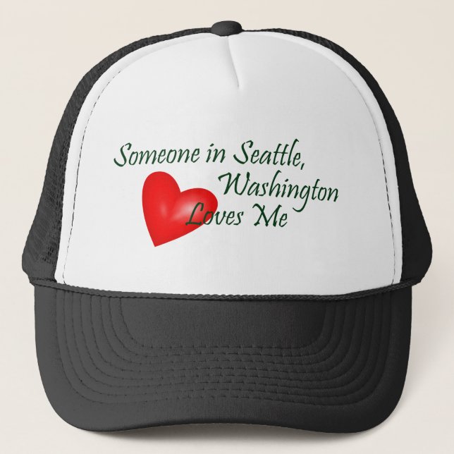 Casquette Quelqu'un à Seattle m'aime (Devant)