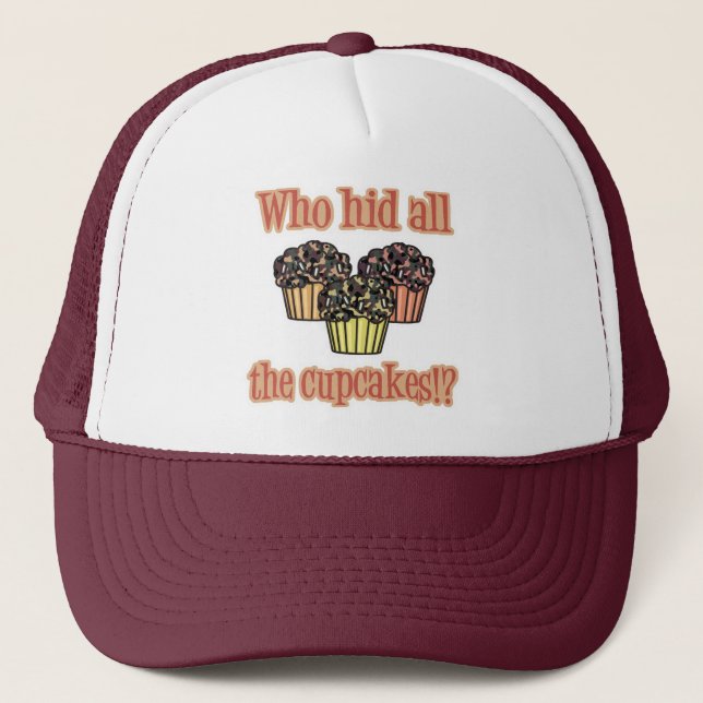 Casquette Qui a caché les Cupcakes (camo) (Devant)