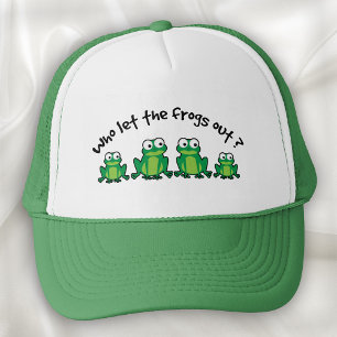 Casquette Qui a laissé les grenouilles sortir?