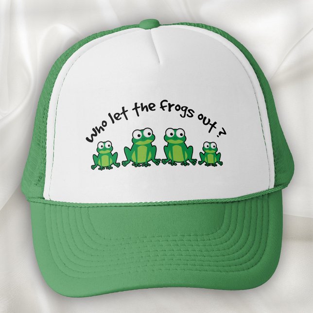 Casquette Qui a laissé les grenouilles sortir? (Créateur téléchargé)
