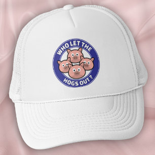 Casquette Qui a laissé sortir les porcs - Chapeau de porcs d
