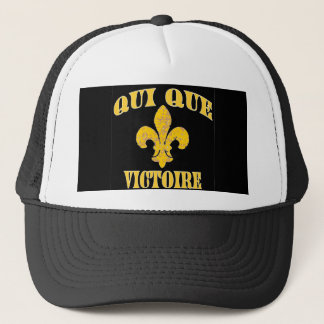 Casquette Qui dîne le français et la victoire