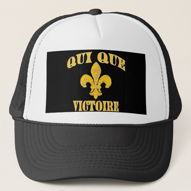Casquette Qui dîne le français et la victoire (Devant)