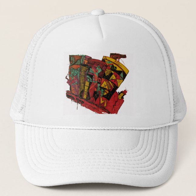 Casquette QUI QUOI WIN encre (Devant)