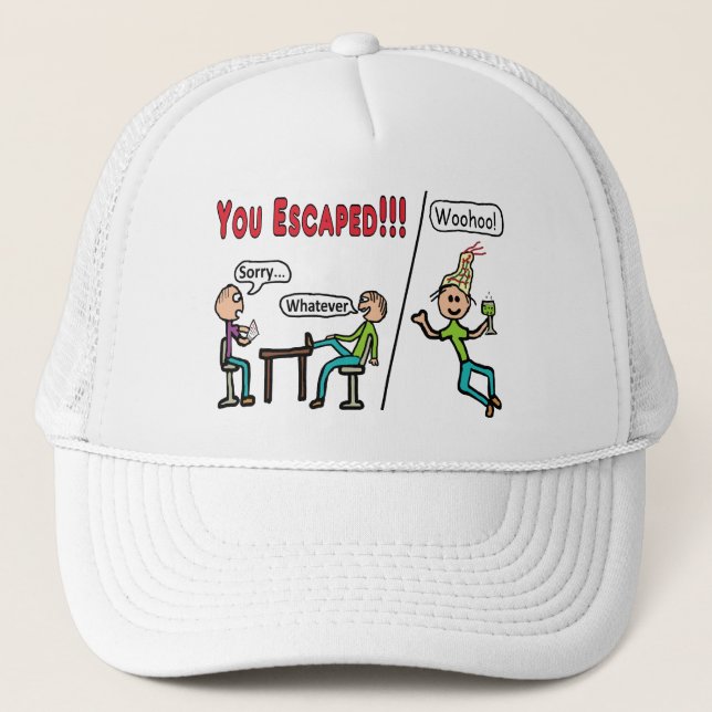 Casquette Quitter le travail (Devant)