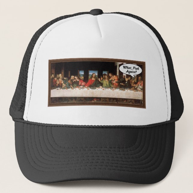 Casquette Quoi, Fish Encore ? - Drôle Dernier dîner (Devant)