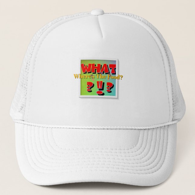 Casquette Quoi? Où est la nourriture? (Devant)