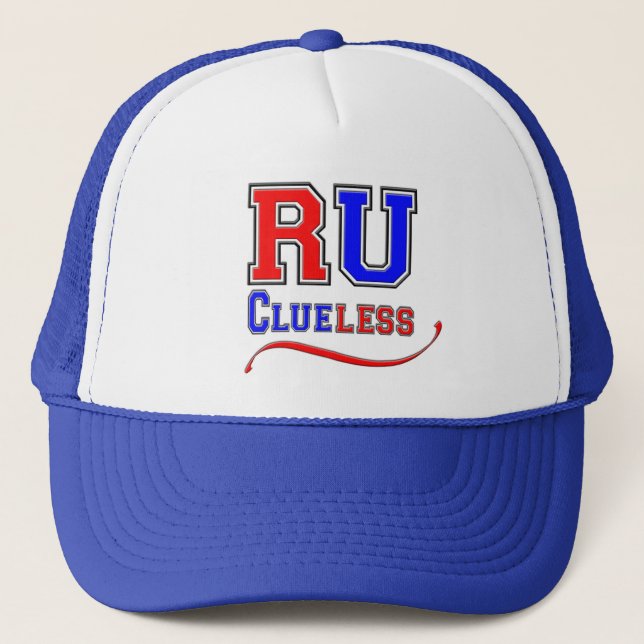 Casquette R U CLUELESS Funny Humour Joke Silly College Style (Devant)