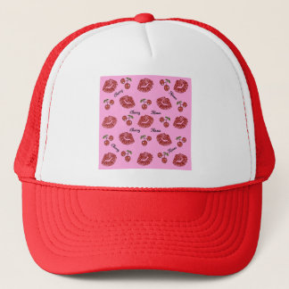 Casquette RAB Rockabilly Baisers de Cerise sur Rose