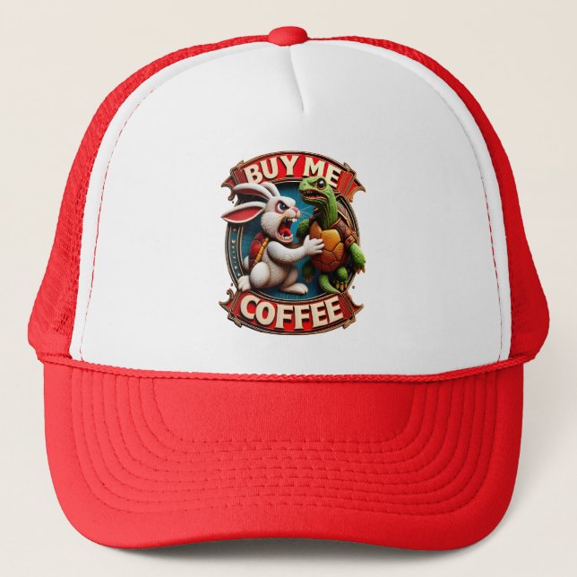 Casquette Rabbit Accélère : Achetez-Moi Du Café ! Acheter Un (Devant)