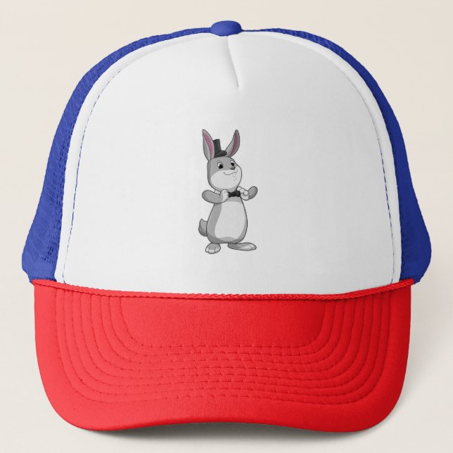 Casquette Rabbit avec chapeau et cravate de la ceinture (Devant)