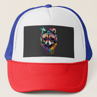 Casquette Raccoon dans casques et lunettes