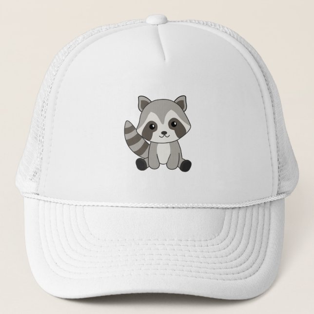 Casquette Raccoon Sweet Animaux Pour Enfants Funny Raccoons (Devant)