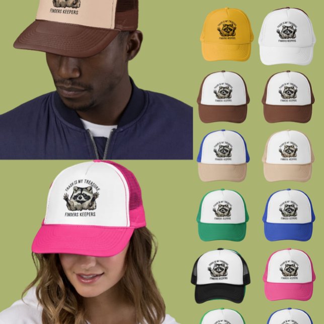 Casquette Raccoon Trucker Chapeau Trash Chercheurs de trésor (Créateur téléchargé)