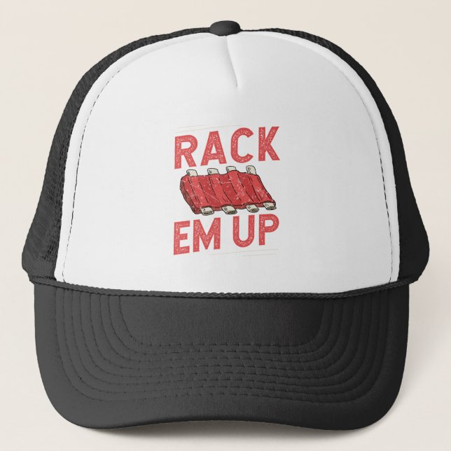 Casquette Rack em Up Ribs Lover Pork BBQ Short Baby Back (Devant)