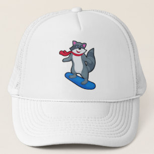 Casquette Racon en Snowboard avec Snowboard & Scarf