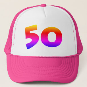 Casquette Rainbow 50th Birthday Party