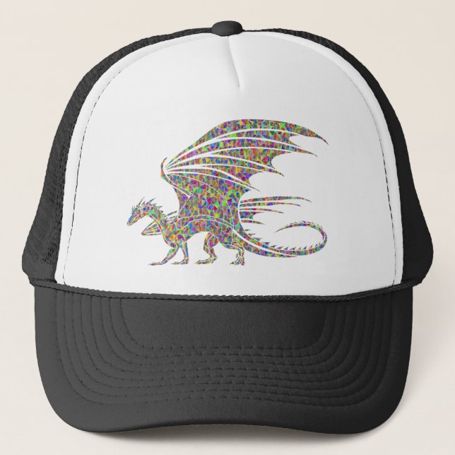 Casquette Rainbow Dragon Tribal Tattoo Idée (Devant)