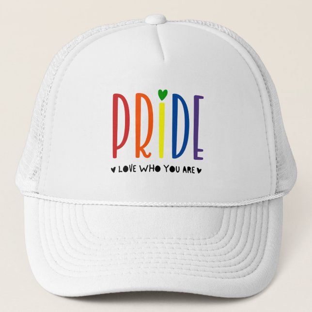 Casquette Rainbow FIDE - Aimez qui vous êtes LGBTQ+ (Devant)
