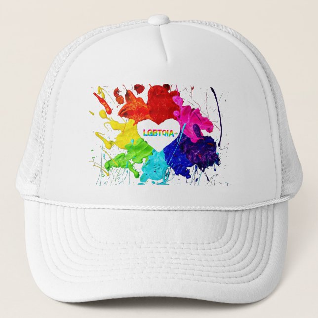 Casquette Rainbow Modern Stripe LGBT (Devant)