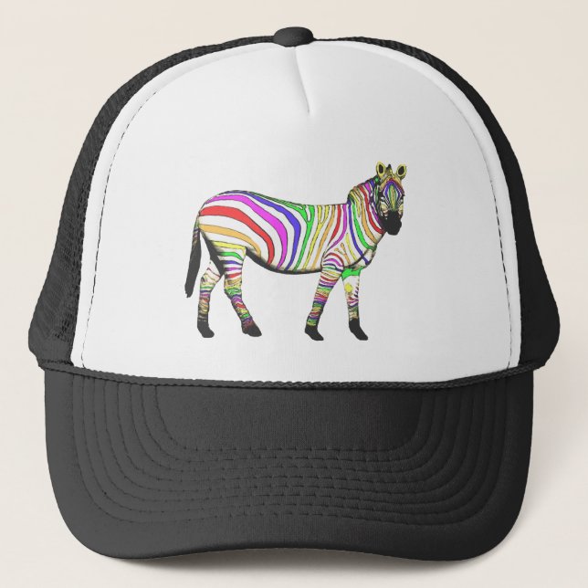 Casquette Rainbow Zebra (Devant)