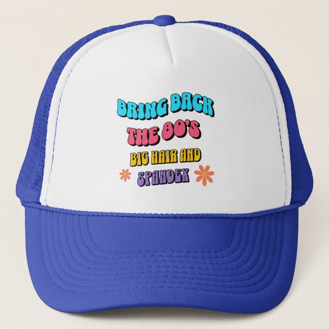 Casquette Ramener les années 80 (Devant)