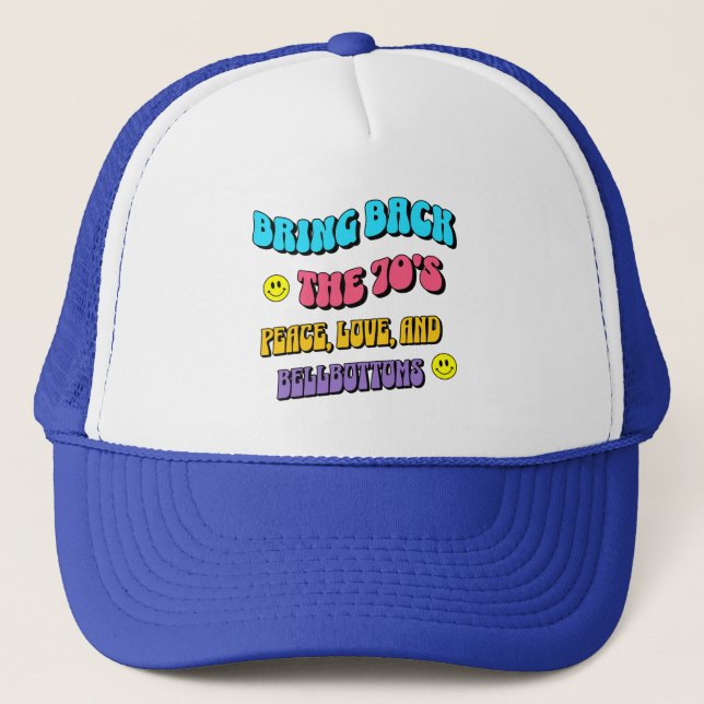 Casquette Ramenez les années 70 (Devant)
