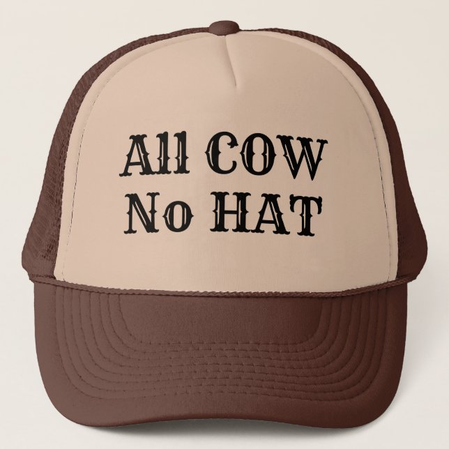 Casquette Ranchers de la nouveauté drôle TOUS VOIR AUCUN CAS (Devant)