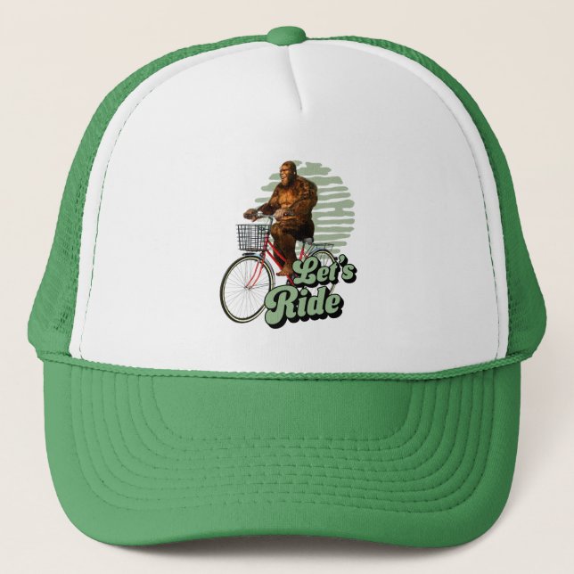 Casquette Randonnée à vélo dans la forêt de Sasquatch (Devant)