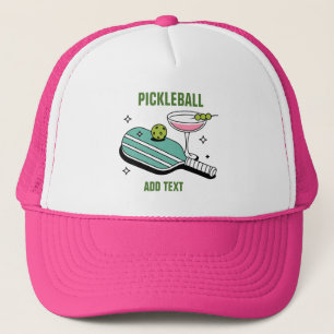 Casquette Raquette de Pickleball et Cocktail