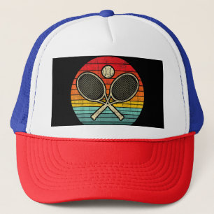 Casquette Raquette de Tennis Croisée Rétro Vintage - Amateur