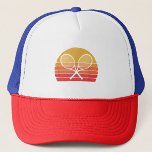 Casquette Raquettes de tennis croisées Retro 80s Sun Vintage