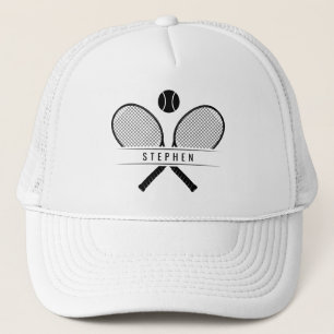 Casquette Raquettes de tennis & Nom Joueur de Tennis